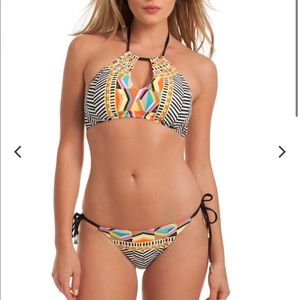 Trina Turk 2-piece bikini tribal print size 6
